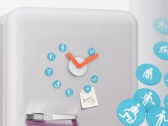 Kühlschrank Uhr mit Terminplan
